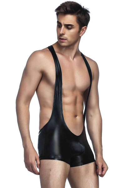 Merry See Fantazi Deri Erkek Body Boxer