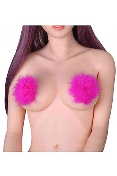 Merry See Tüylü Pembe Göğüs Ucu Kapatıcı