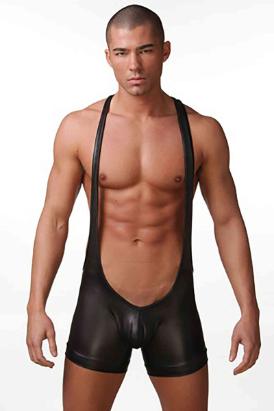 Merry See Fantazi Deri Erkek Body Boxer