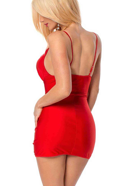 Merry See Kırmızı Seksi Elbise